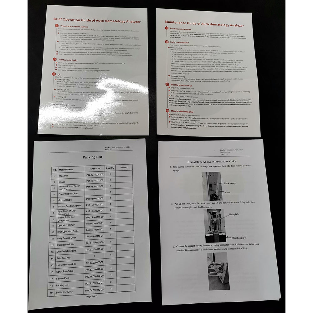 Blood Analyzer Hematology CBC Counter Machine #