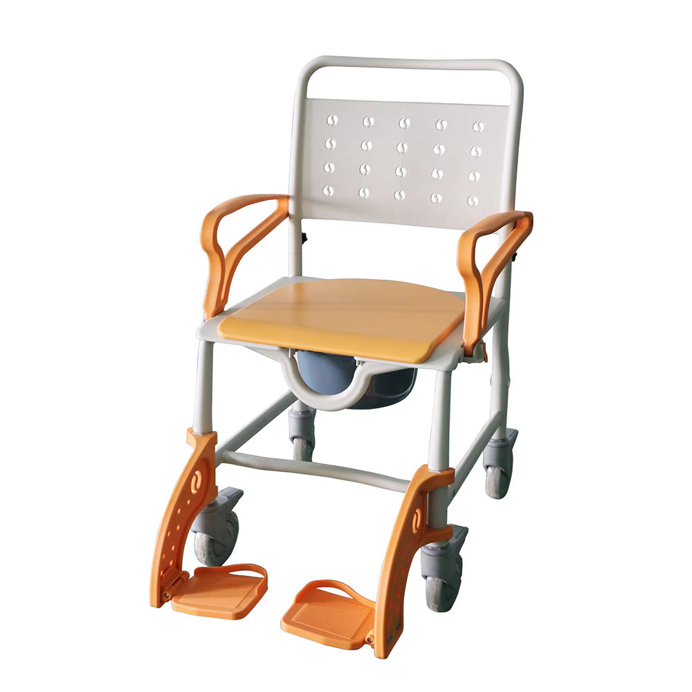 Commode Wheelchair Multifunctional Shower Toilet Bath Chair #