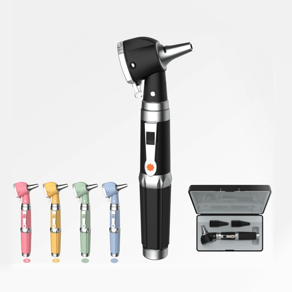 FDA Otoscope ENT Diagnostic Set Rechargeable Fiber Optic Otoscope #