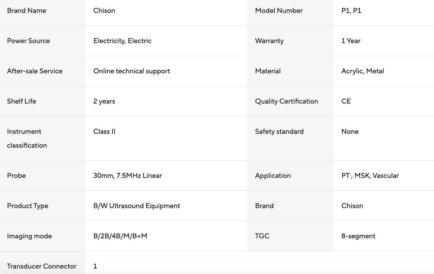 Chison SonoEye P1 Handheld Ultrasound