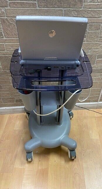 GE LogiQ E portable ultrasound with cardiac phased array probe cart-Warranty #