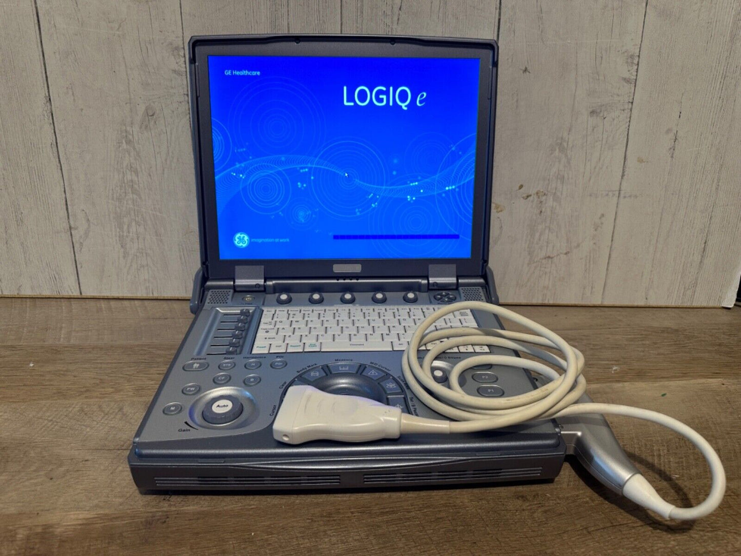 GE Logiq E portable ultrasound 2008 with 8L-RS probe MSK/Vascular #