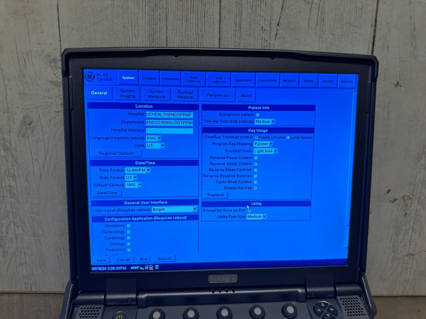 GE Logiq E portable ultrasound 2008 with 8L-RS probe MSK/Vascular #