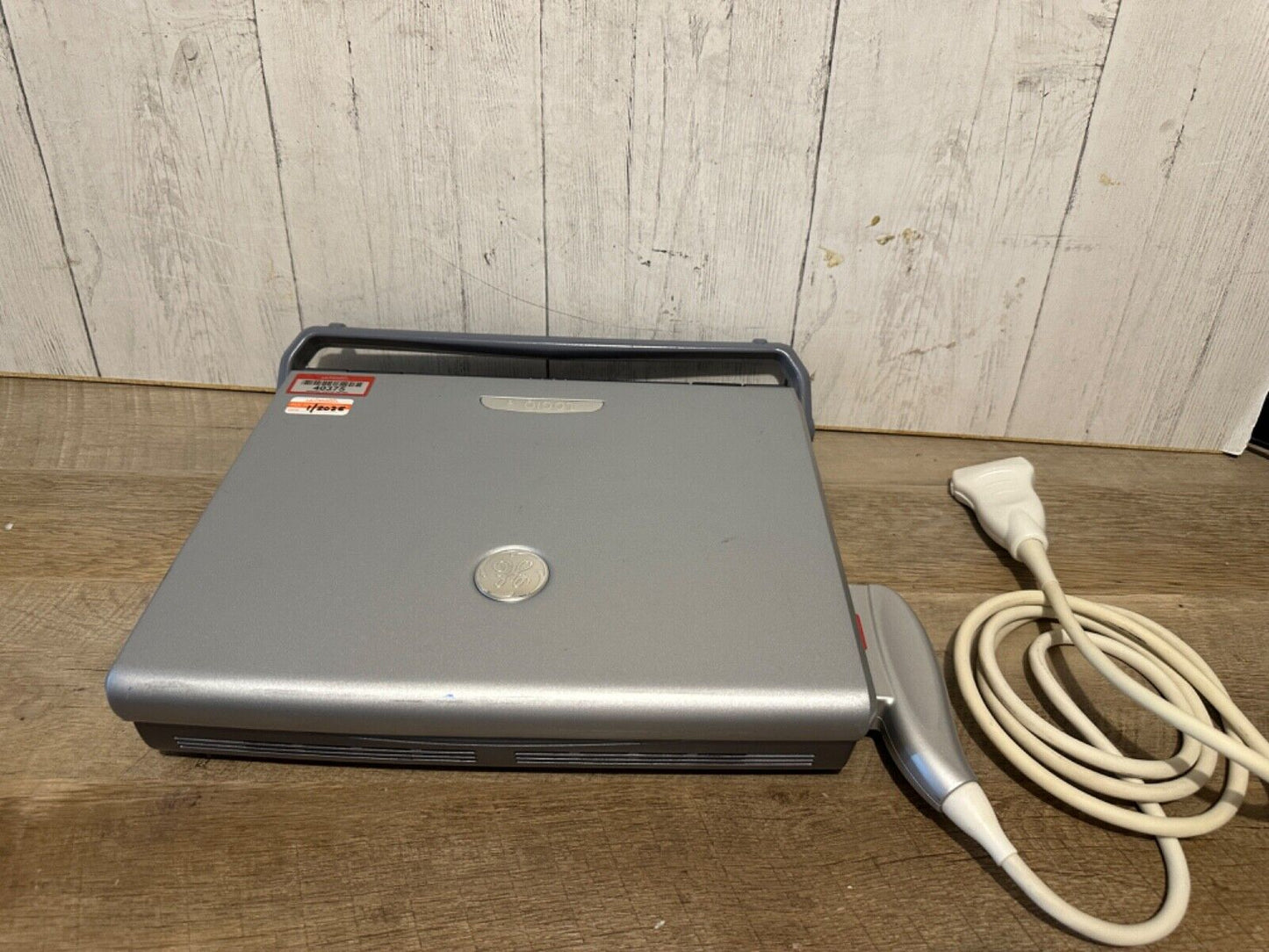GE Logiq E portable ultrasound 2008 with 4C-Rs Abdominal probe #