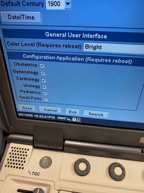 GE LOGIQ E Portable Ultrasound & phased array cardiac probe 6S-RS-Refurbished #
