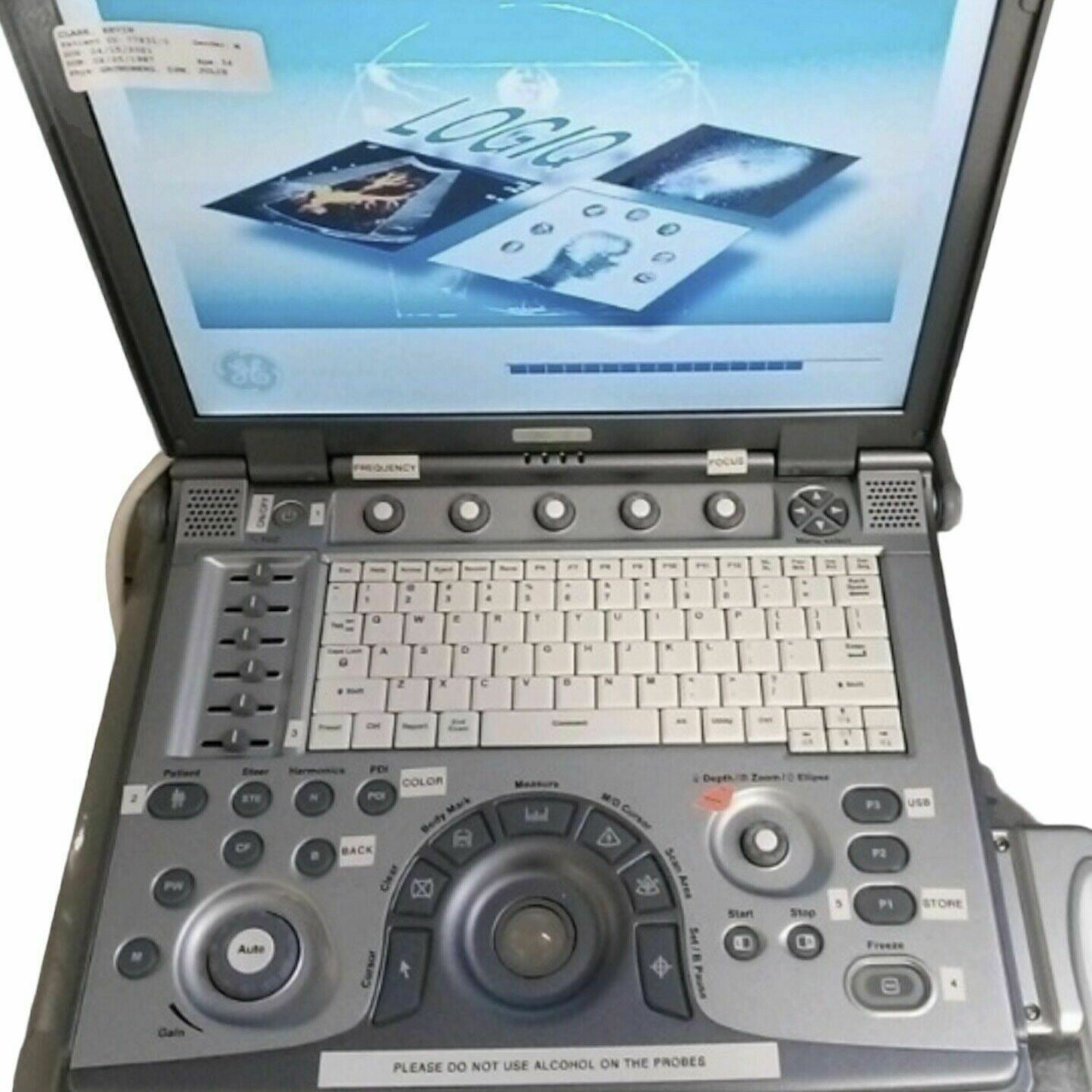 GE LOGIQ E PORTABLE ULTRASOUND MACHINE WITH 1 PROBE (12L) MANUFACTURED 2010 #