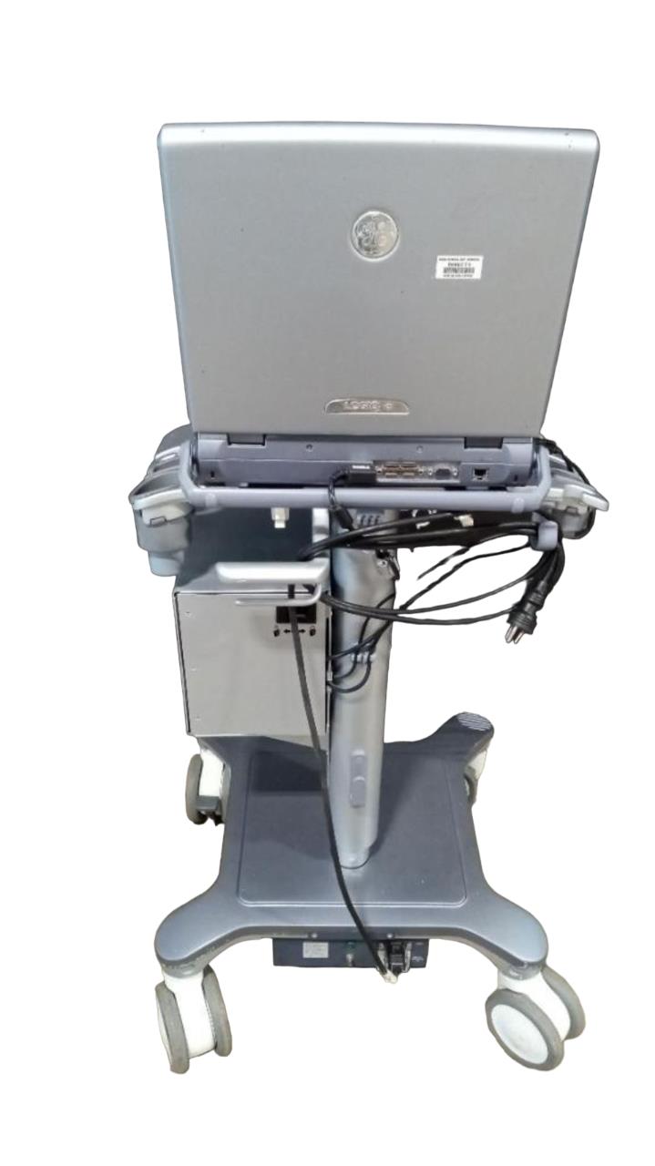 GE Logiq E portable ultrasound with 8L-RS probe MSK/Vascular on the cart #
