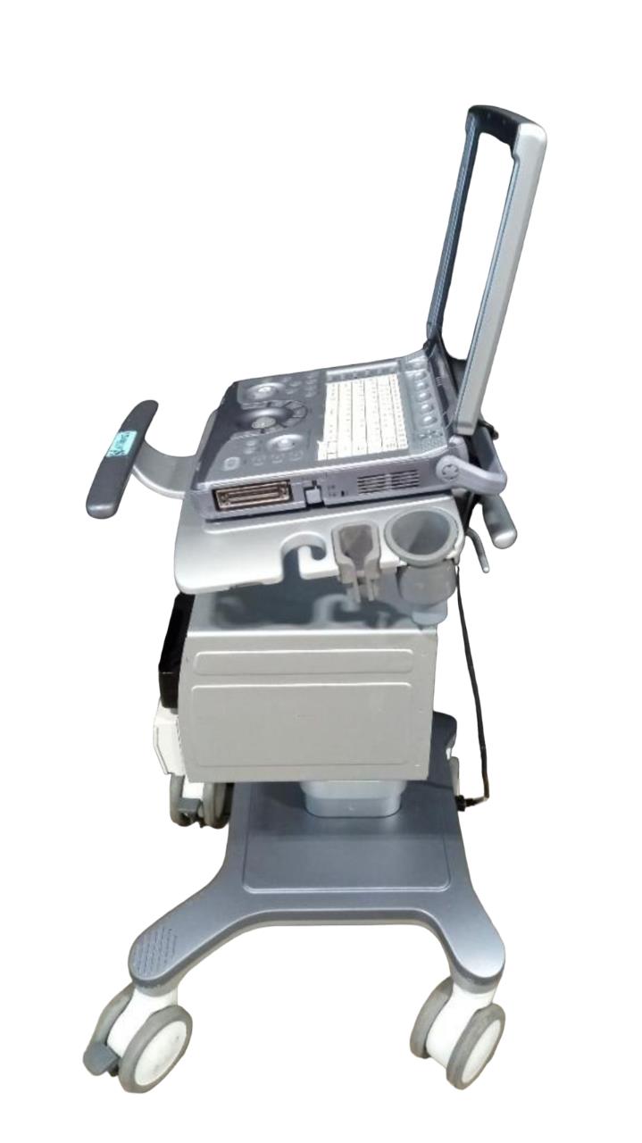 GE Logiq E portable ultrasound with 8L-RS probe MSK/Vascular on the cart #