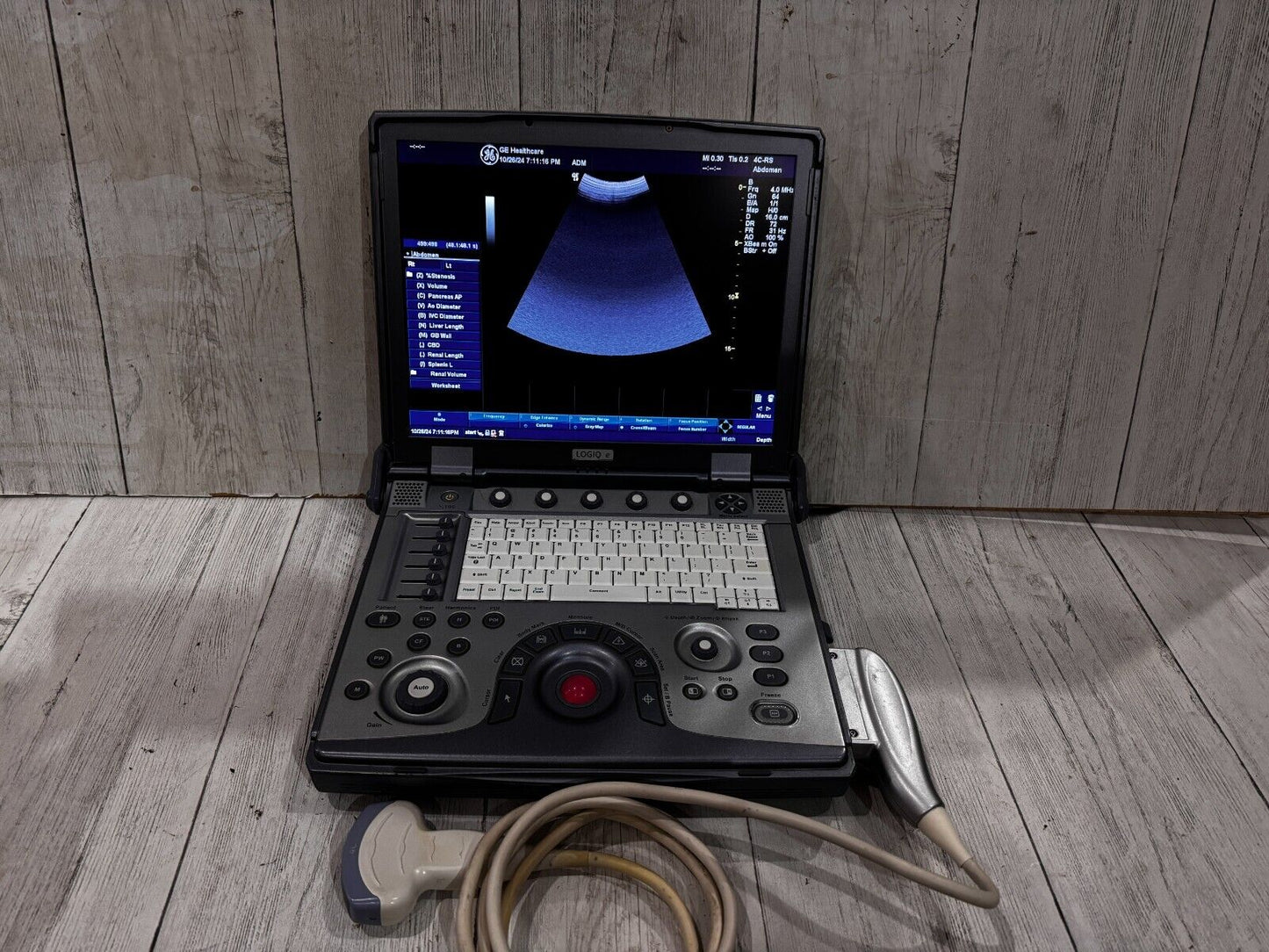 GE Logiq E portable ultrasound Without Any Probe #