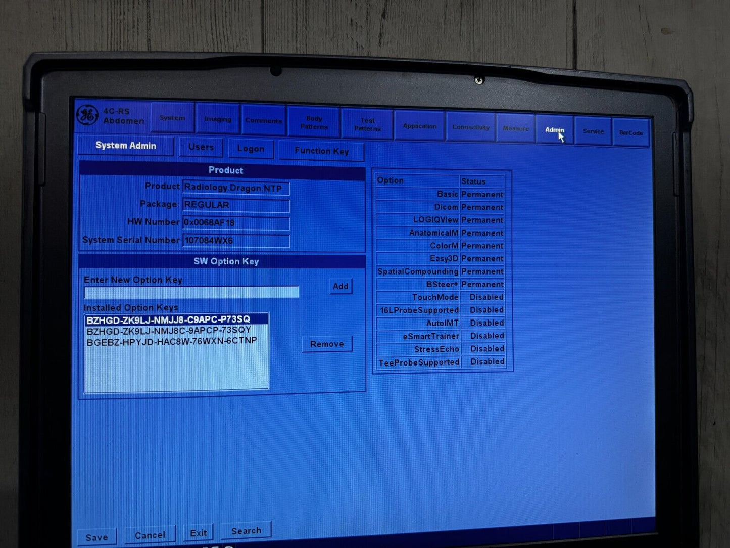 GE Logiq E portable ultrasound Without Any Probe #