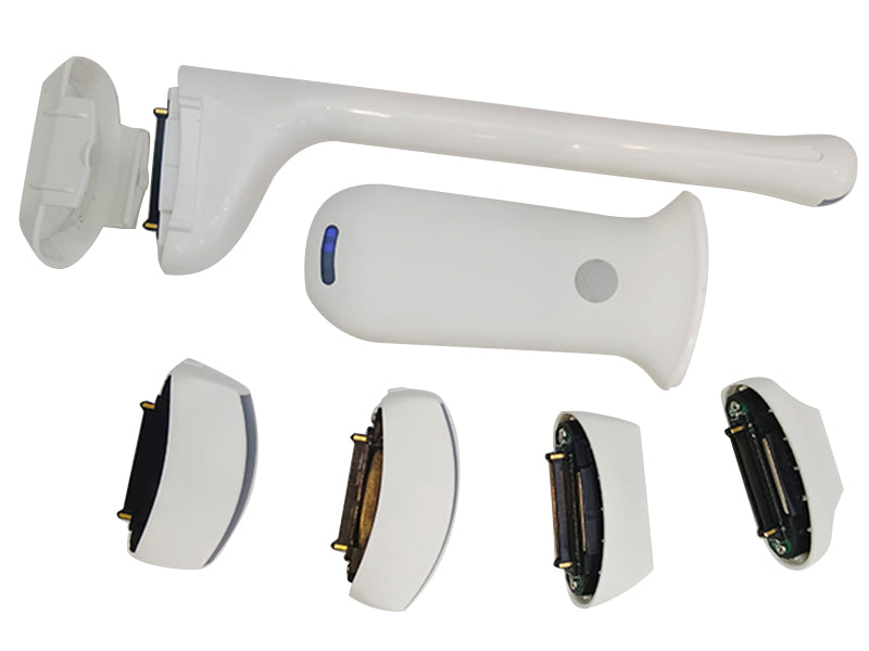 Global Healthcare Medical interchangeable-probe handheld wireless Doppler ultrasound scanner with magnetic probe connection for point-of-care imaging