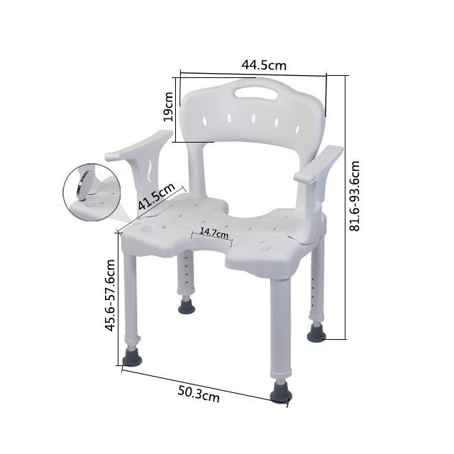 Bedside Commode Toilet Chair Disabled Bathroom Bath Chair Disabled Shower Chair #