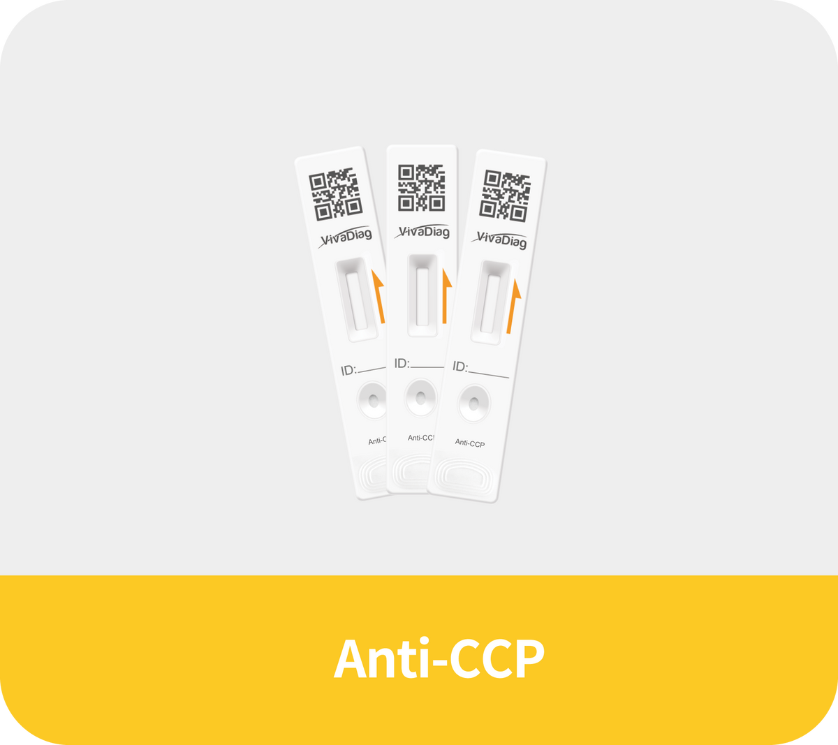 Global Healthcare Medical GHM Anti-CCP US anti-cyclic citrullinated peptide antibody test kit (FIA) - quantitative fluorescence immunoassay for Anti-CCP measurement in whole blood, serum, or plasma with FIA analyzer compatibility for rheumatoid arthritis assessment