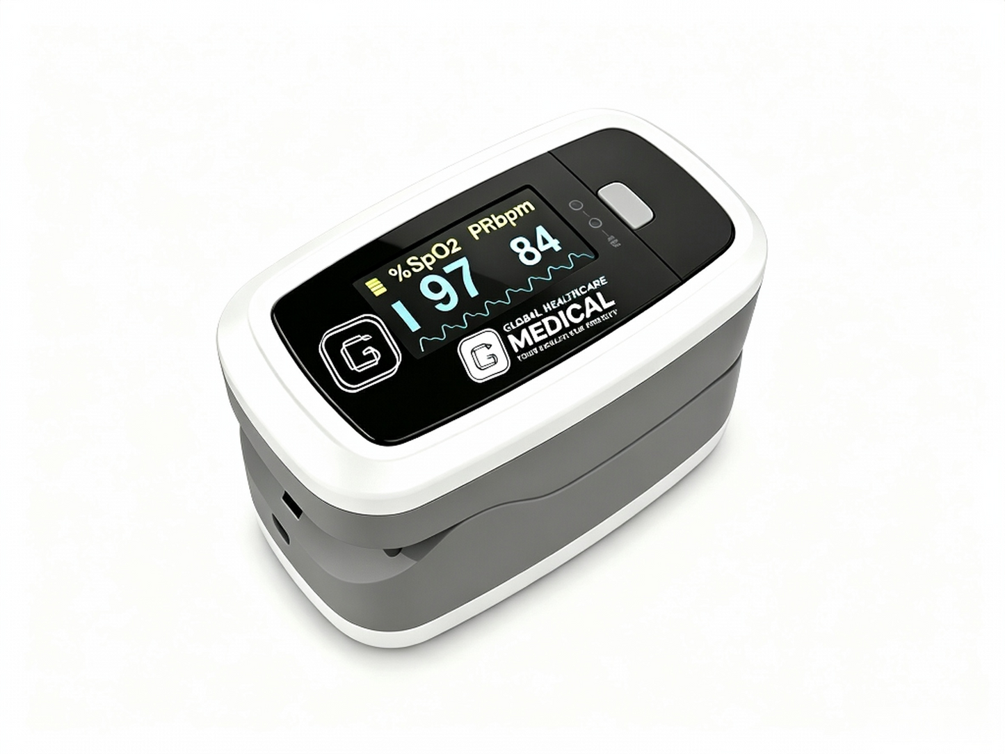 CMS50D1 Fingertip Pulse Oximeter | Portable SpO2 Monitor with Auto-Rotating Display #