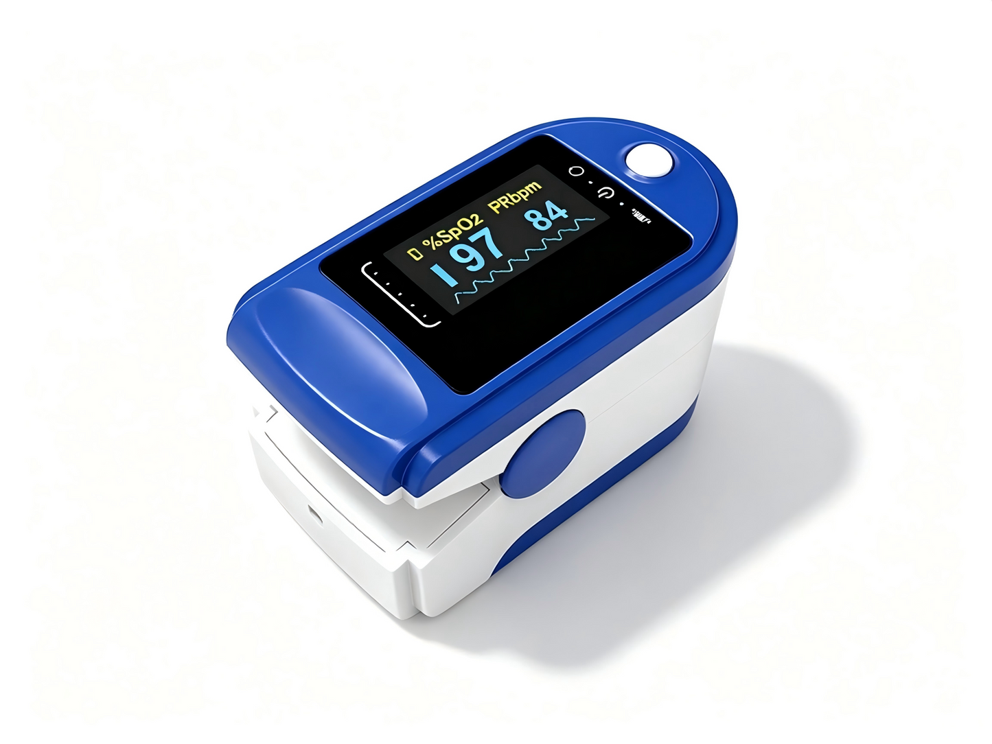 CMS50DA Fingertip Pulse Oximeter | Dual-Color OLED SpO2 Monitor with 6 Display Modes #