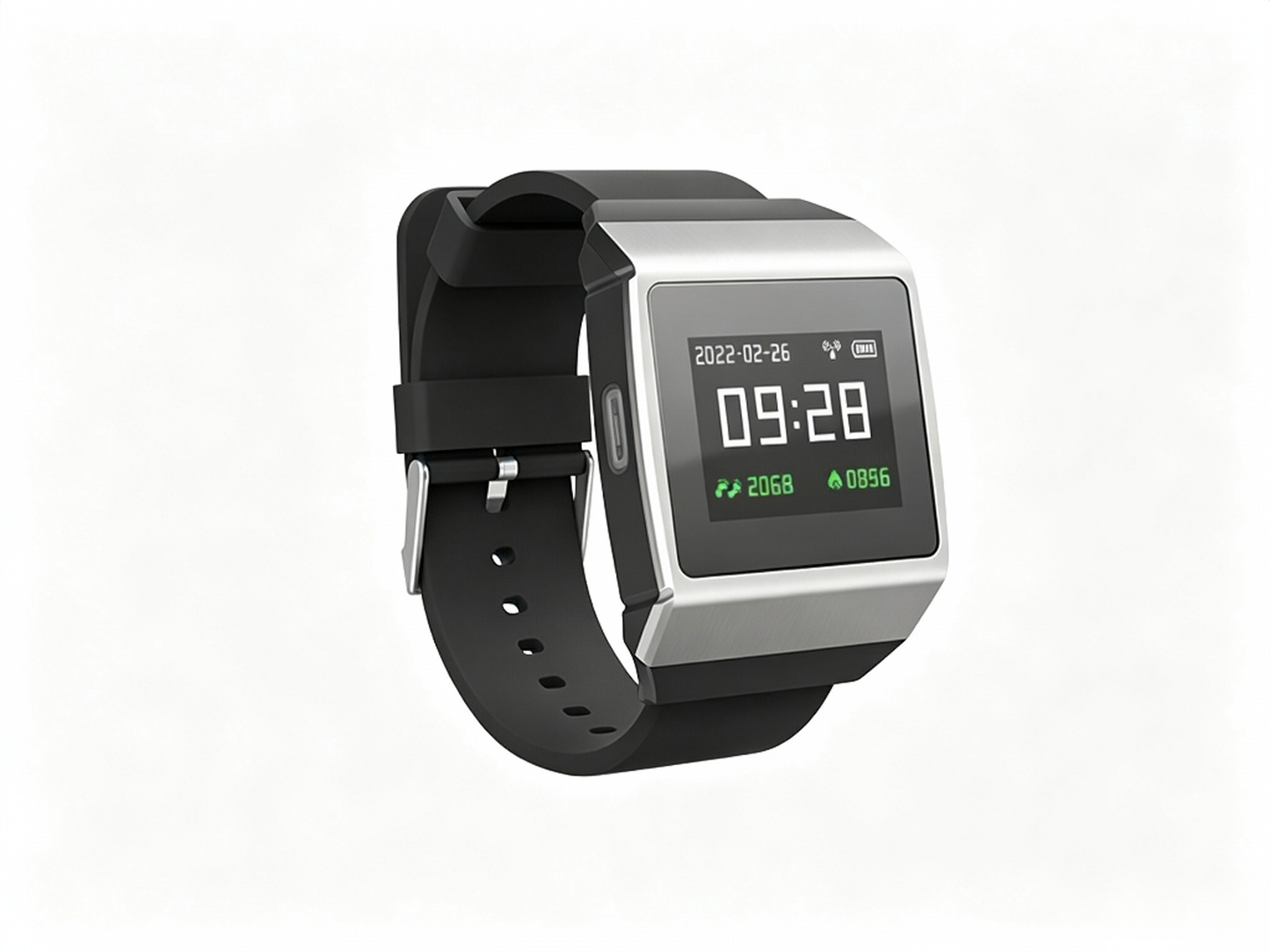 CMS50K Wearable SpO2/ECG Monitor | Smart Watch with Heart Rate & Pedometer #