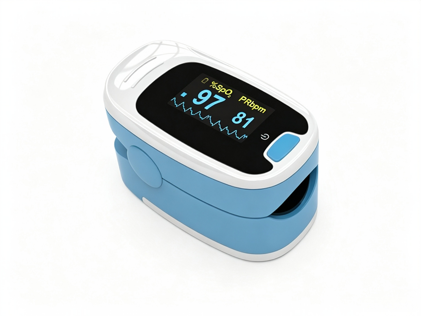 CMS50M Fingertip Pulse Oximeter | Portable SpO2 Monitor with LED Display & Auto Shut-Off #
