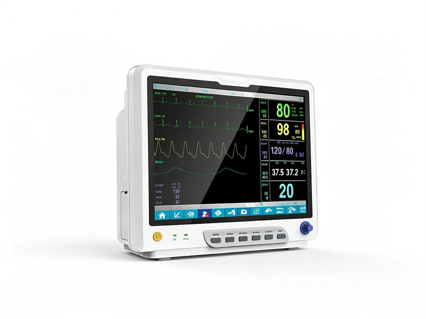 CMS9200PLUS Patient Monitor | 15" Touch Screen Multi‑Parameter Vital Signs Monitor #
