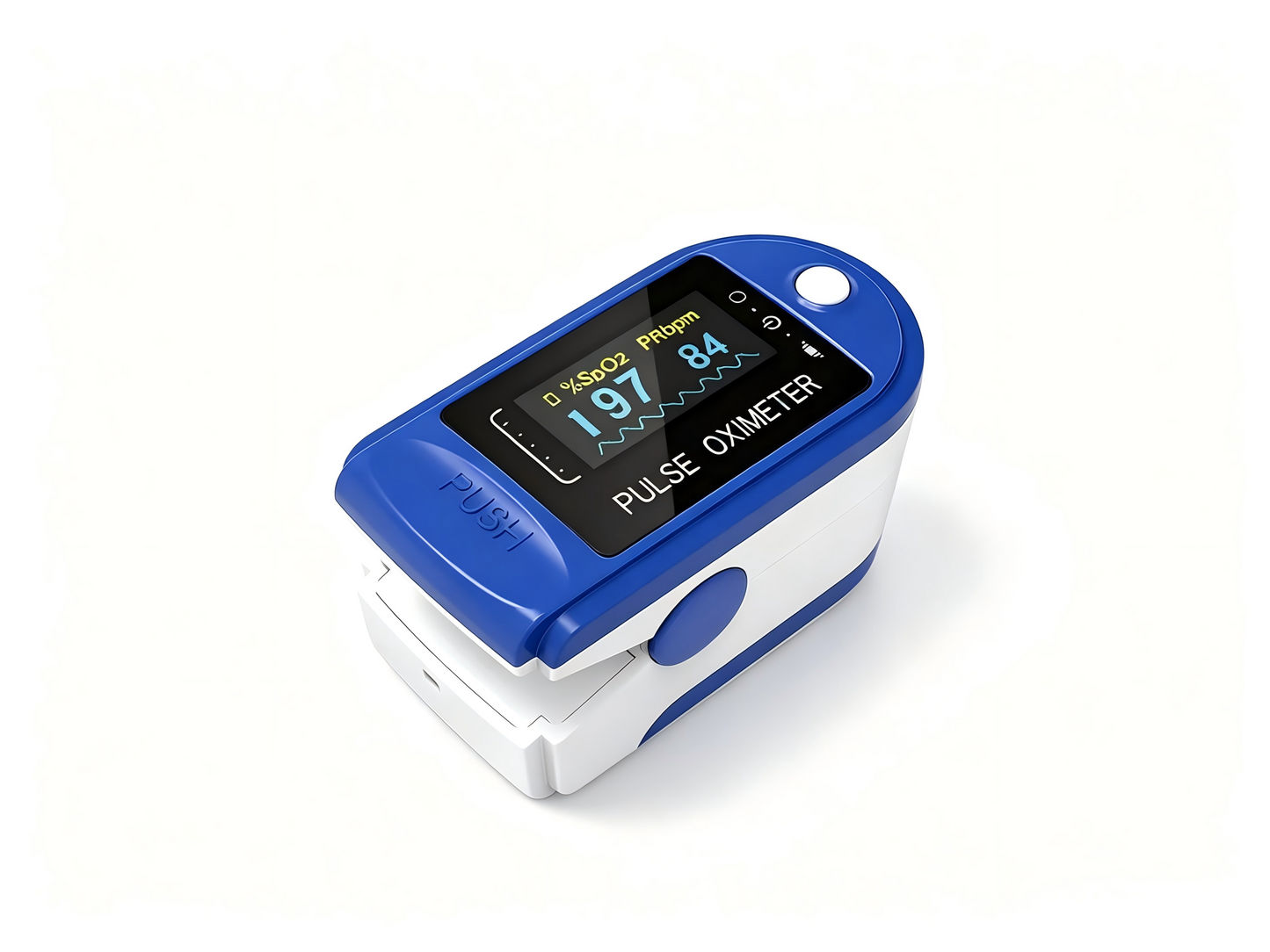 CONTEC CMS50D Color Screen Pulse Oximeter – Fingertip Blood Oxygen & Heart Rate Monitor #