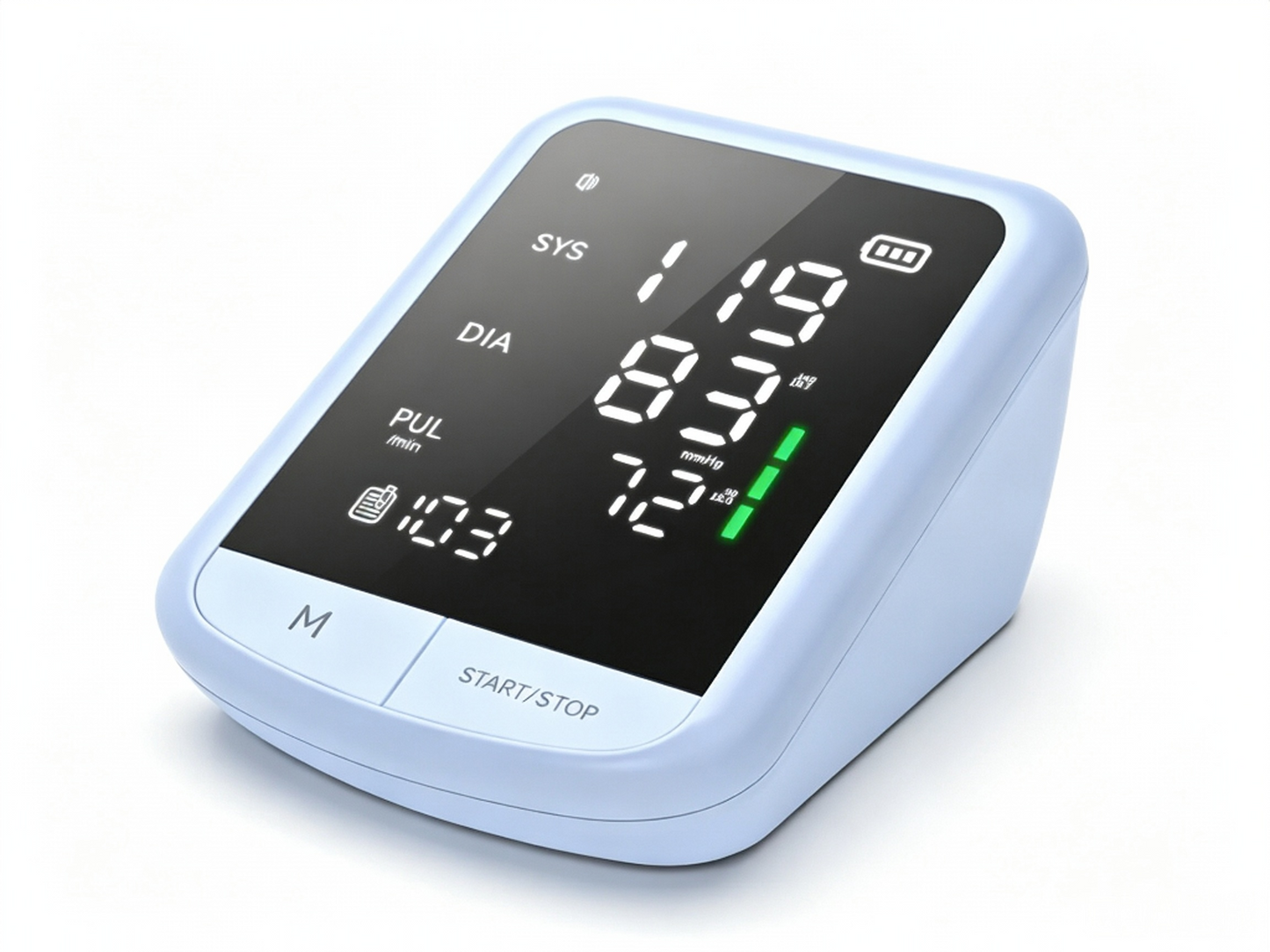 GHM-ES3 Blood Pressure Monitor | Big Screen Upper Arm BP Monitor with Voice Broadcast #
