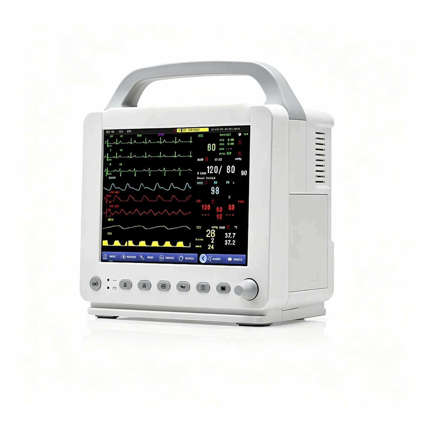 E10 Neonatal Patient Monitor | 8" NICU Monitor with Nellcor SpO2 & Apnea Wake‑Up #