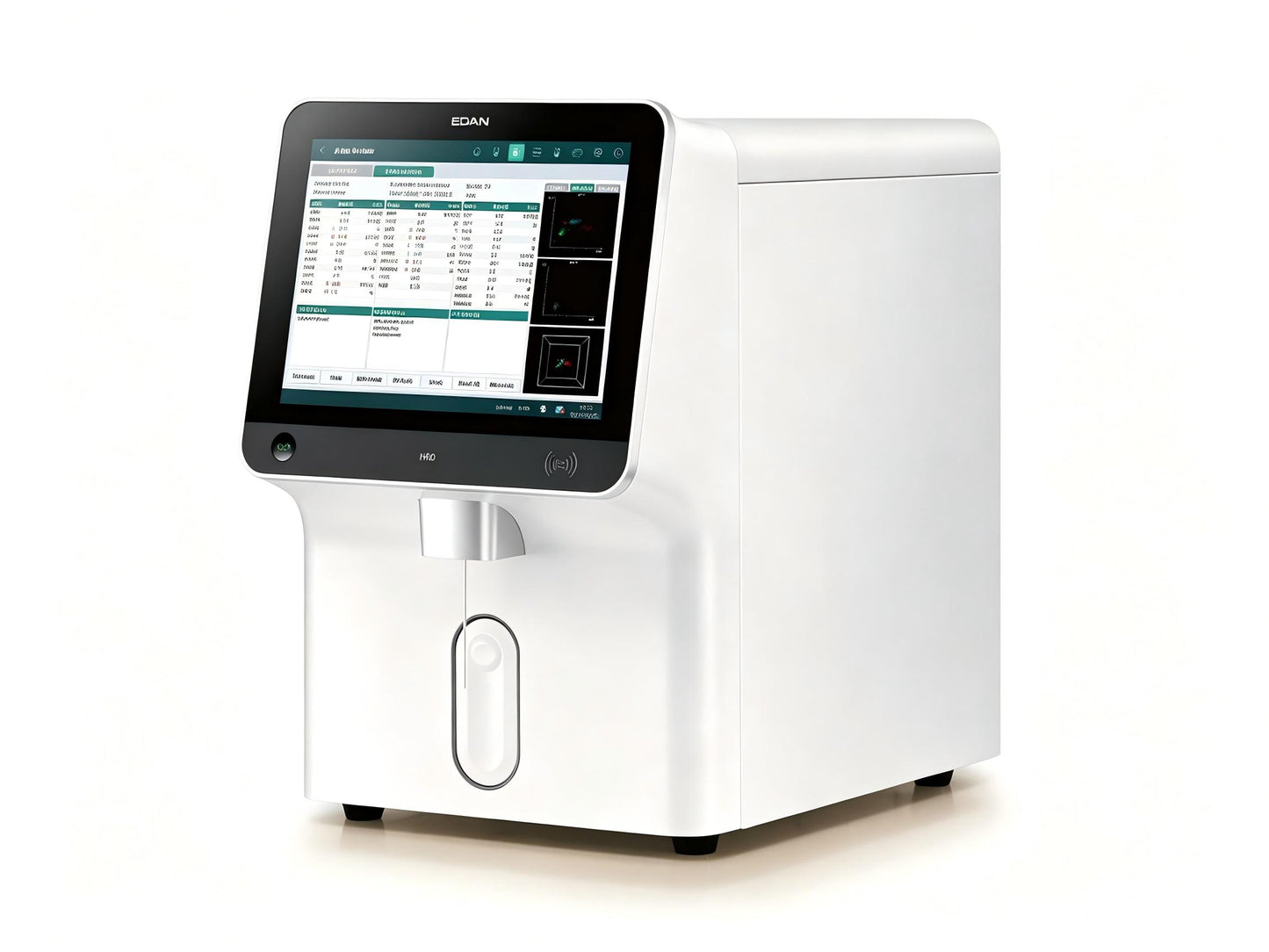 EDAN H60 5-part hematology analyzer with 12.1-inch touchscreen
