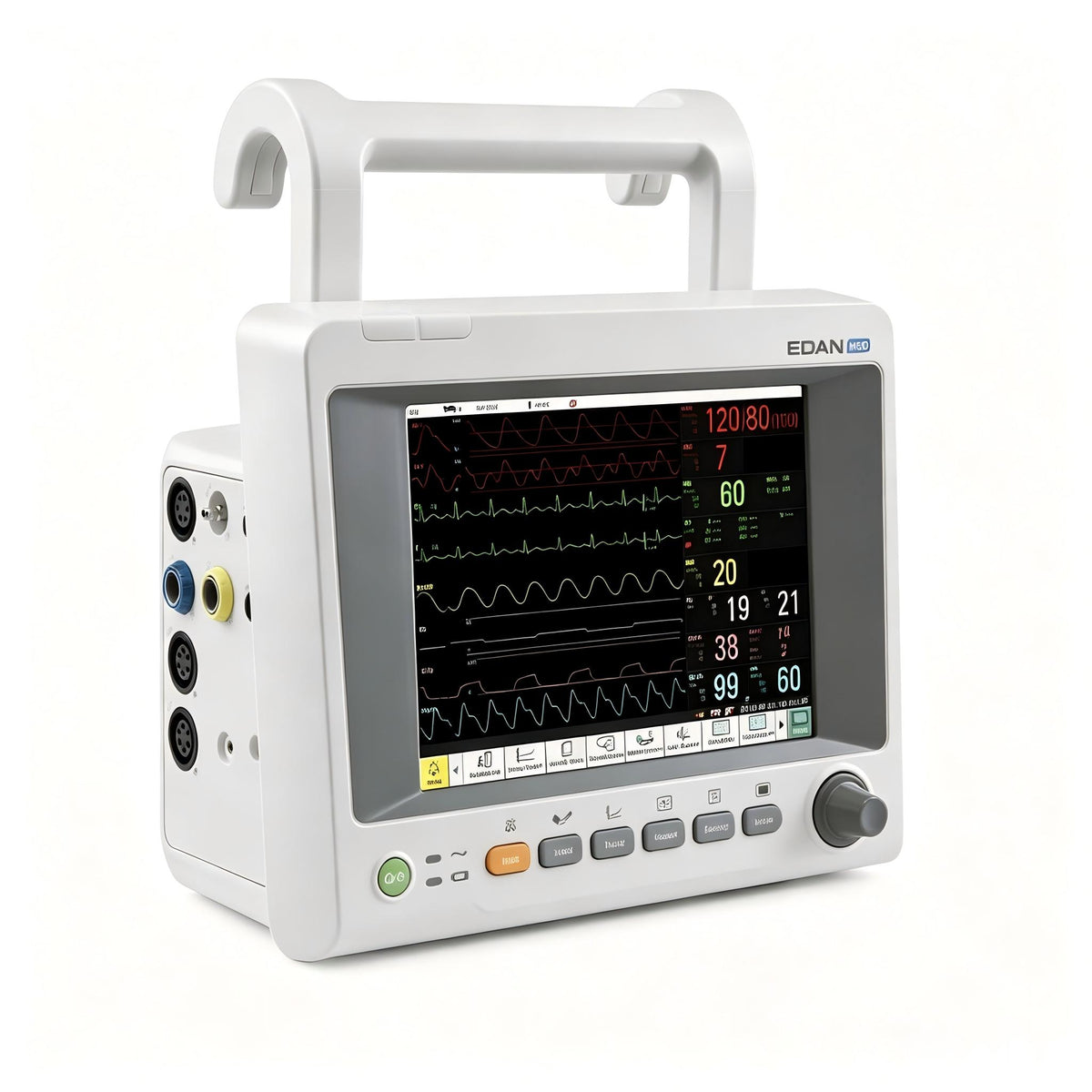 EDAN iM50 compact multi-parameter patient monitor with 8.4-inch touchscreen for transport and bedside monitoring