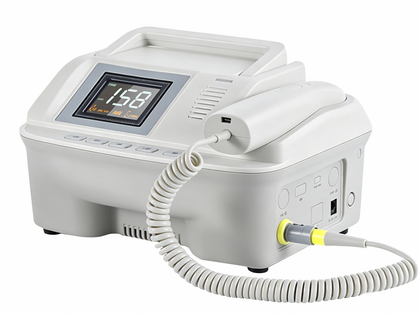GHM L6S Ultrasound Fetal Doppler – Desktop Fetal Heart Rate Monitor with Large TFT Display, Pulse Mode, Dual Speakers, and Wired/Wireless Probe Options #