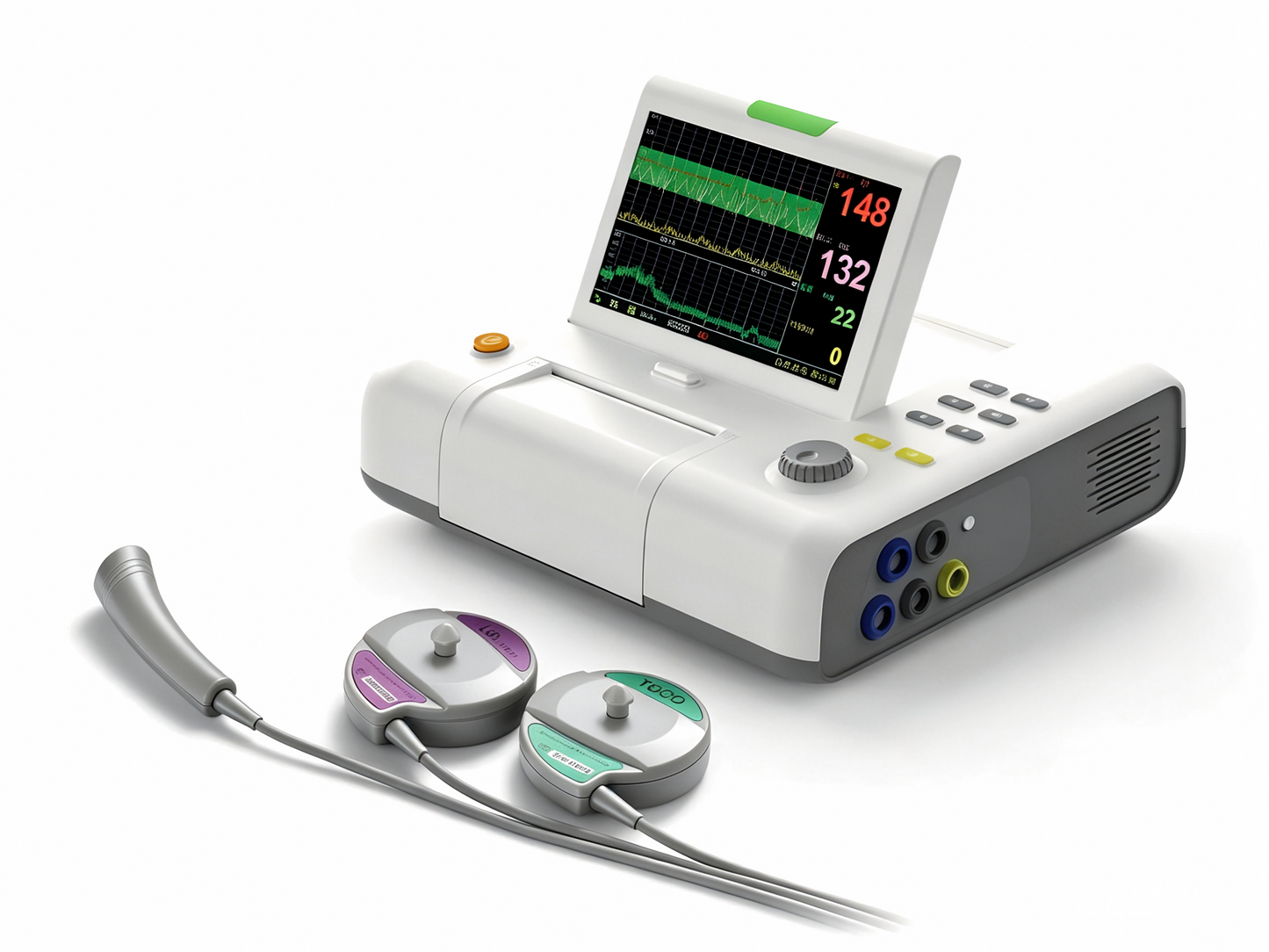 GHM L8-M Fetal Monitor – 10.2" Android Touchscreen Maternal/Fetal Monitor with WiFi, PDF Export, and 20,000-Hour Data Storage #