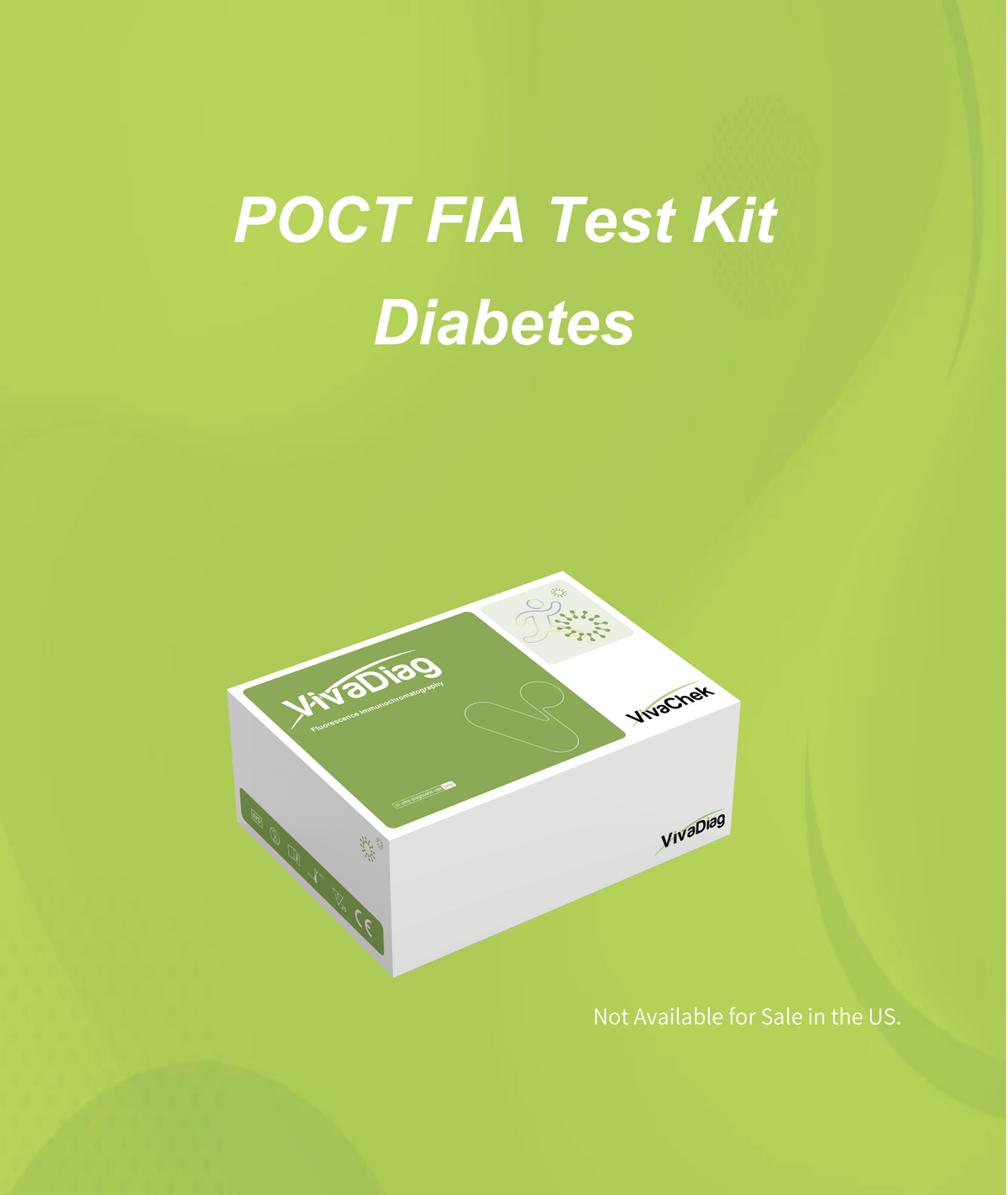 Global Healthcare Medical GHM HbA1c US Glycosylated Hemoglobin Test Kit (FIA) - Fluorescence immunoassay kit for quantitative HbA1c determination in whole blood with 5-minute results, 4-16% measuring range, and compatibility with POCT Analyzers for professional diabetes monitoring