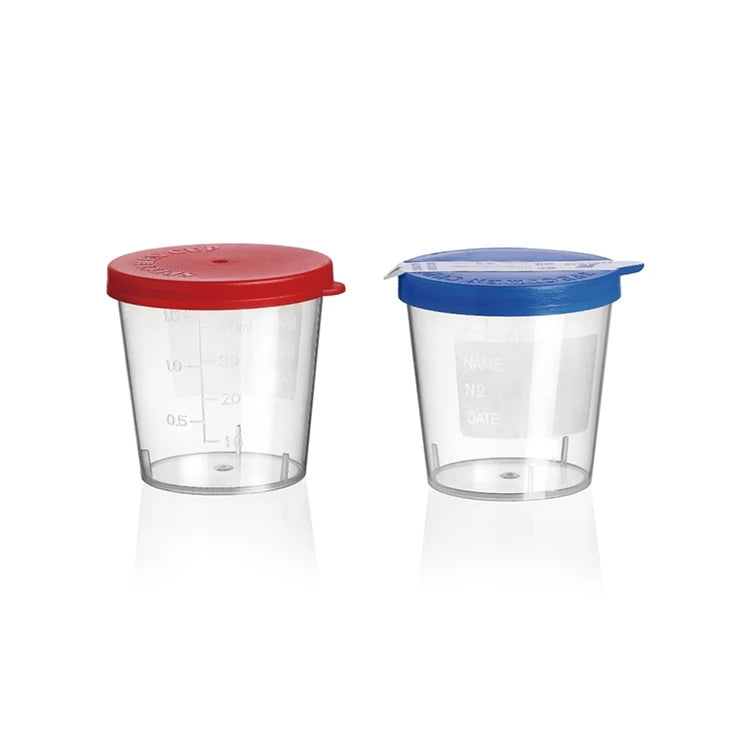 Industry High Quality 100ml Hospital Plastic Vacuum Urine Sample Container With Lids #