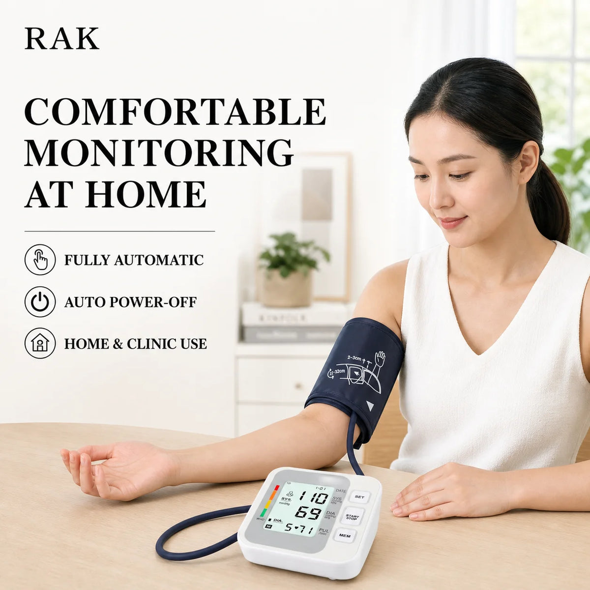 灵活的最小起订量 医疗级 CE 认证 上臂式电子血压计 LCD 显示屏 声音提示 背光可选 可定制设计
