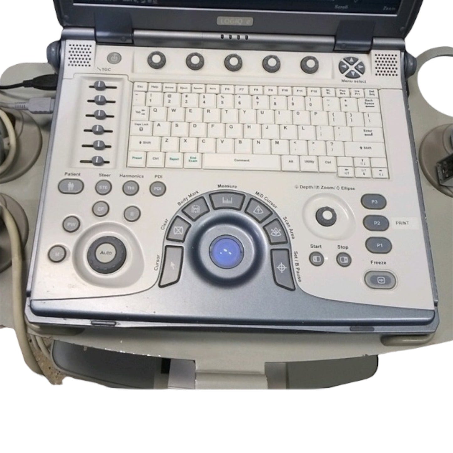 GE Logiq E Portable Ultrasound Machine With 3 Probes #