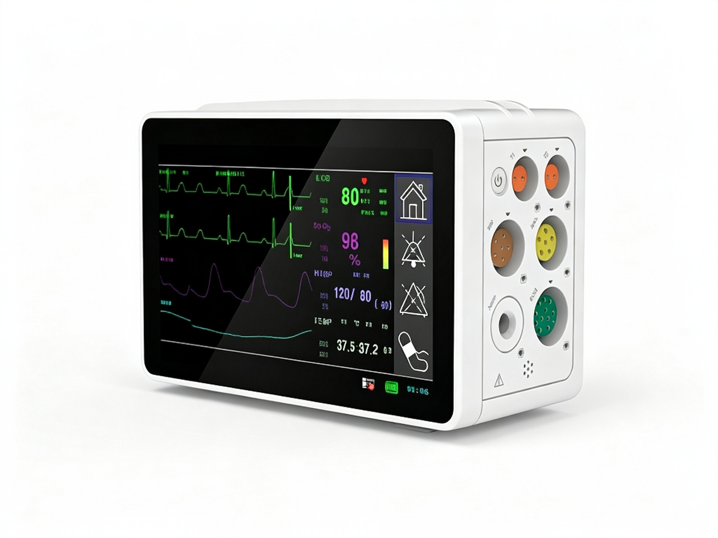 TS1 Modular Patient Monitor | 5" Touch Screen Portable Vital Signs Monitor for ICU & Transport #