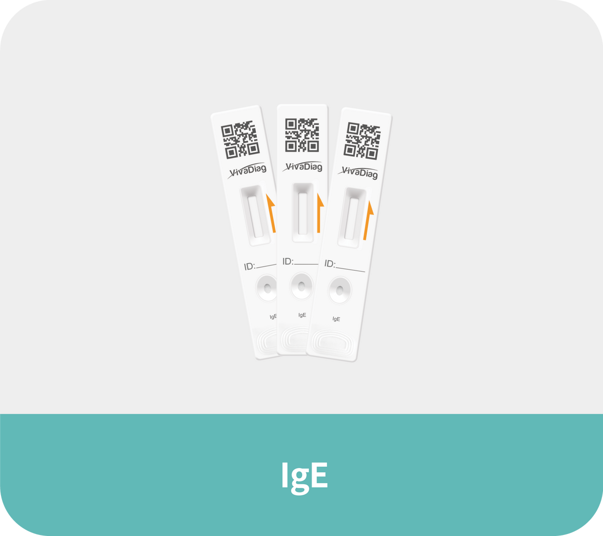 Global Healthcare Medical GHM Total IgE US total immunoglobulin E test kit (FIA) - quantitative fluorescence immunoassay for total IgE measurement in whole blood, serum, or plasma with 15-minute test time and FIA analyzer compatibility for allergic disease assessment