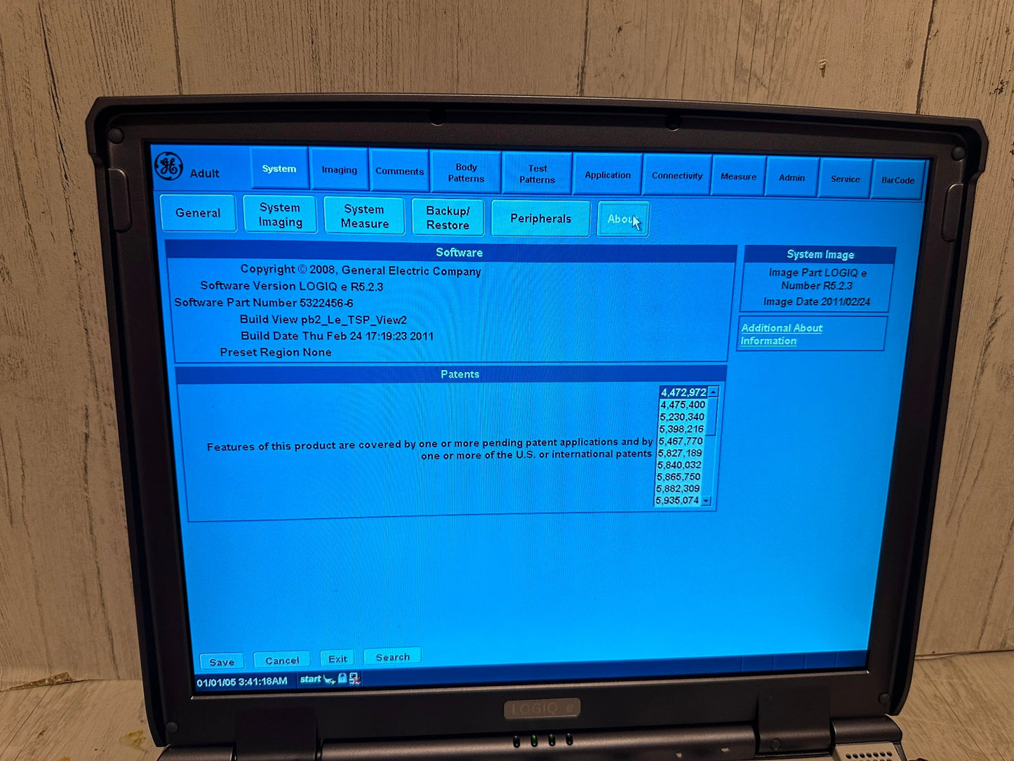GE LOGIQ E Ultrasound 2006, Vascular, OBGYN, MSK #