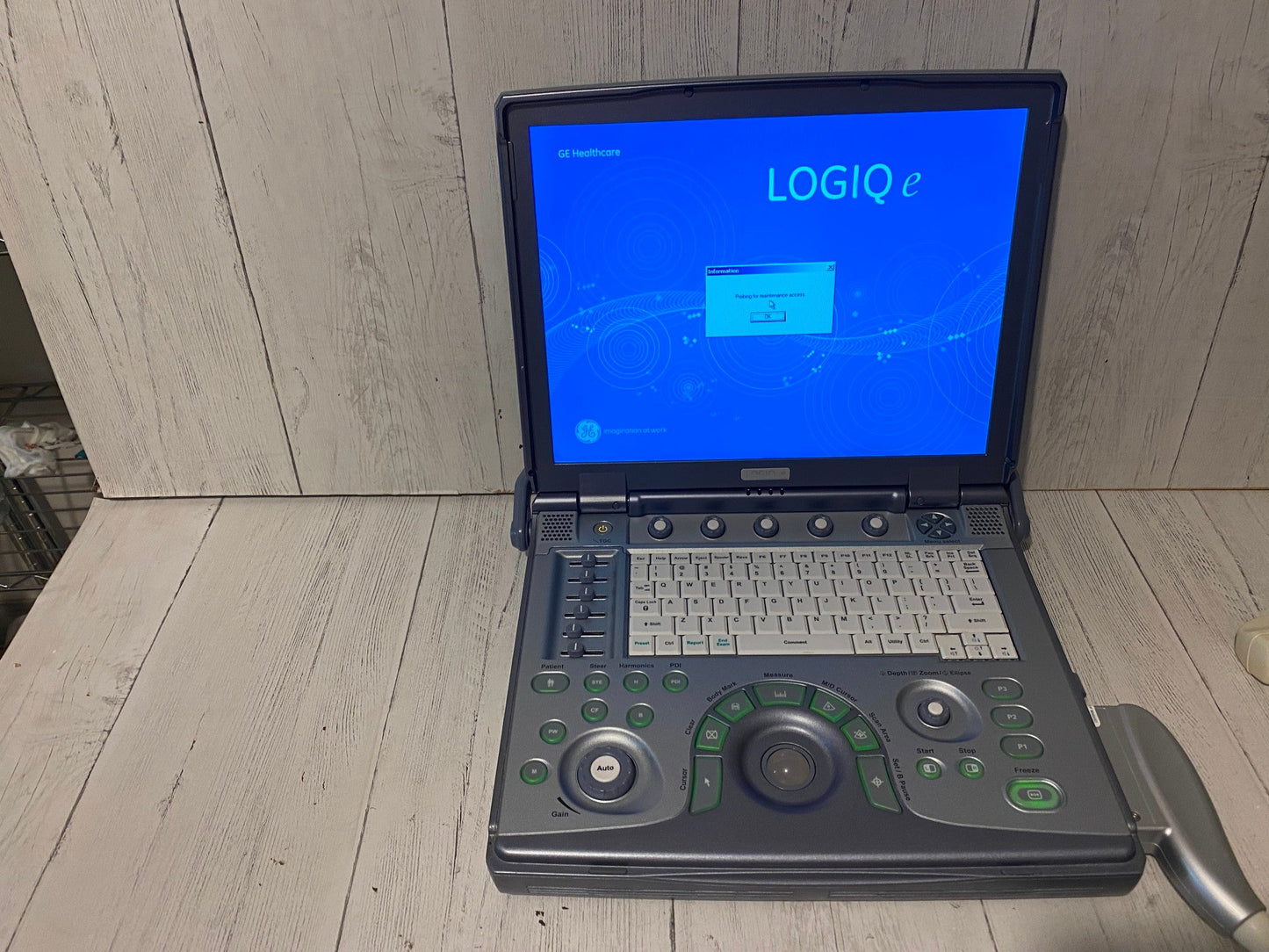 GE Logiq E Portable Ultrasound Manufactured 2012 #
