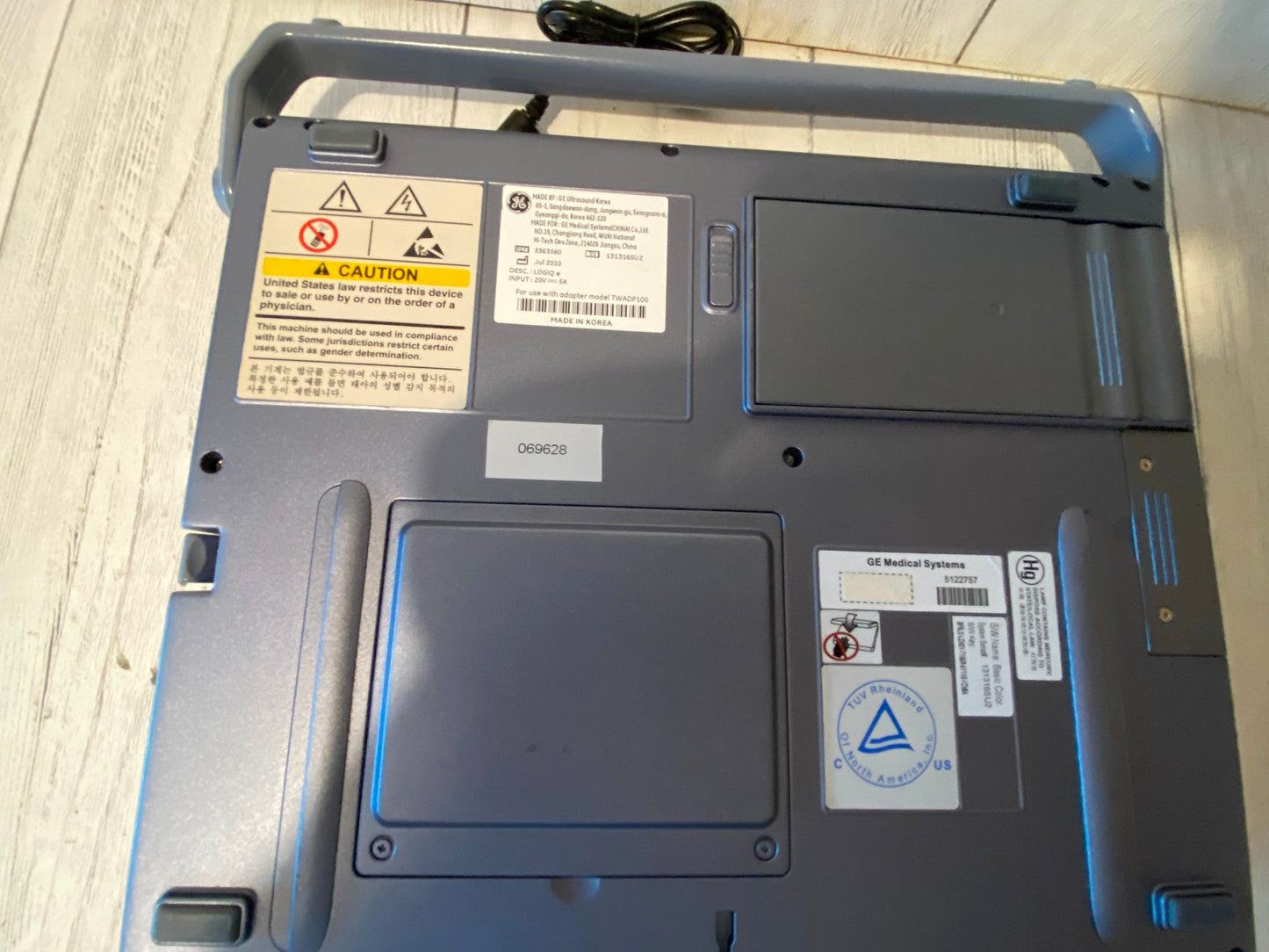 GE Logiq E Portable Ultrasound Manufactured 2010 #