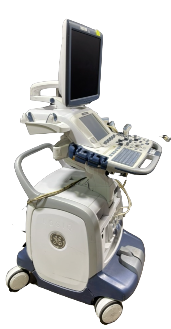 GE LOGIQ E9 ULTRASOUND MACHINE WITH 3 PROBES (REF ML6-15, 9L-D, C1-5) (2009) #