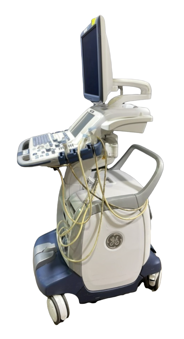 GE LOGIQ E9 ULTRASOUND MACHINE WITH 3 PROBES (REF ML6-15, 9L-D, C1-5) (2009) #