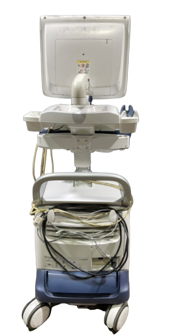 GE LOGIQ E9 ULTRASOUND MACHINE WITH 3 PROBES (REF ML6-15, 9L-D, C1-5) (2009) #