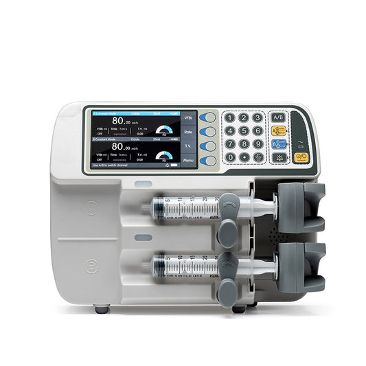 GHM0105SH02 dual-channel syringe pump from Global Healthcare Medical
