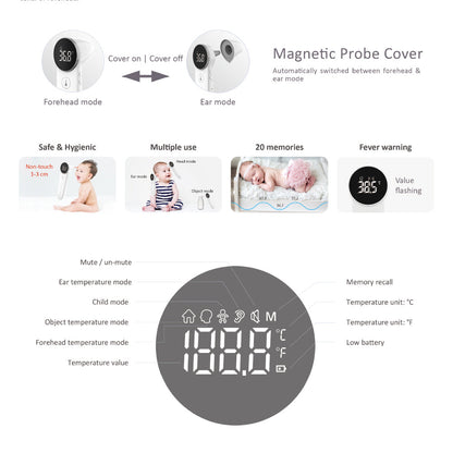 Dual Mode Forehead and Ear Thermometer #