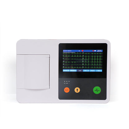 Medical Electrocardiogram 12 Leads 3 Channel Portable ECG EKG Machine #