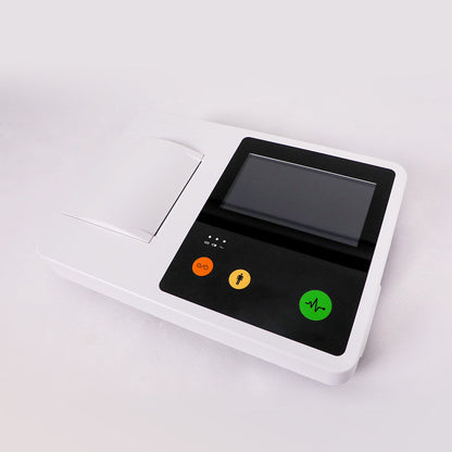 Medical Electrocardiogram 12 Leads 3 Channel Portable ECG EKG Machine #