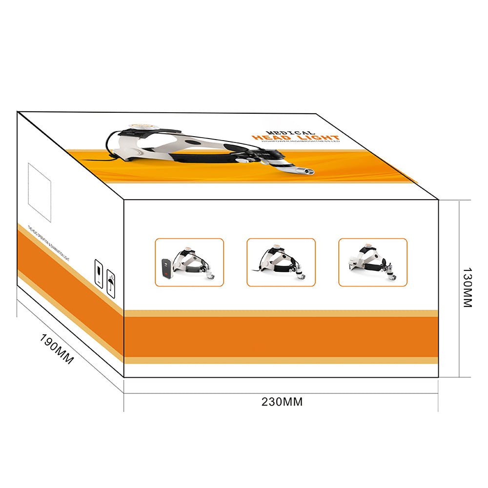 Portable Headlamp AC/DC Power Supply Rechargeable Surgical Headlight with 3W LED Bulb #