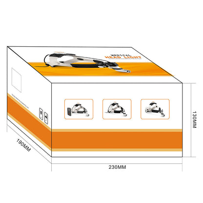 Portable Headlamp AC/DC Power Supply Rechargeable Surgical Headlight with 3W LED Bulb #
