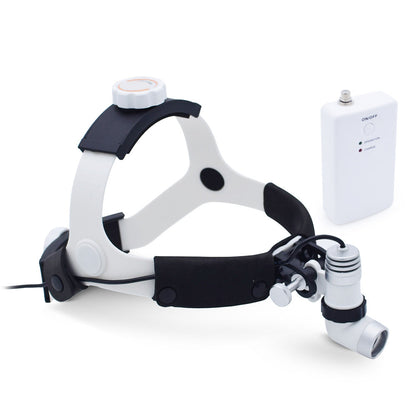 Portable Headlamp AC/DC Power Supply Rechargeable Surgical Headlight with 3W LED Bulb #