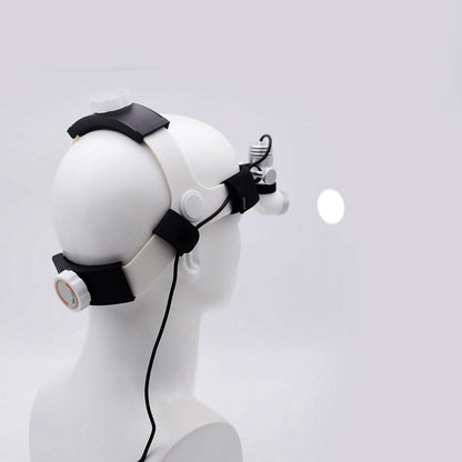 Portable Headlamp AC/DC Power Supply Rechargeable Surgical Headlight with 3W LED Bulb #