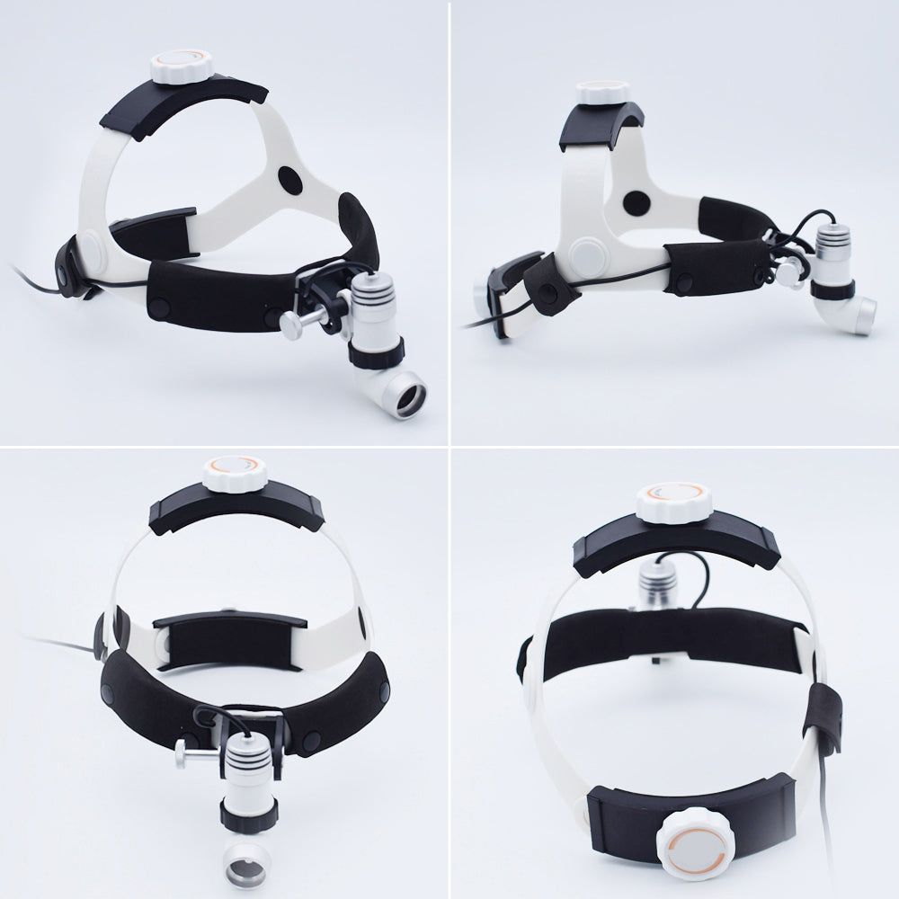 Portable Headlamp AC/DC Power Supply Rechargeable Surgical Headlight with 3W LED Bulb #